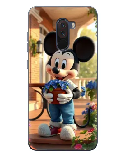 Чехол для Xiaomi POCO F1 с картинкой «Микки садовод»