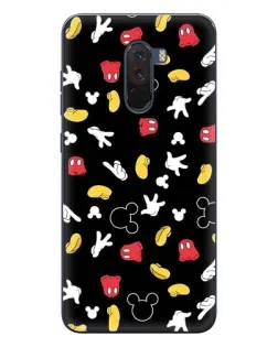 Чехол для Xiaomi POCO F1 с картинкой «Графический принт лапок»