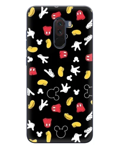 Чехол для Xiaomi POCO F1 с картинкой «Графический принт лапок»
