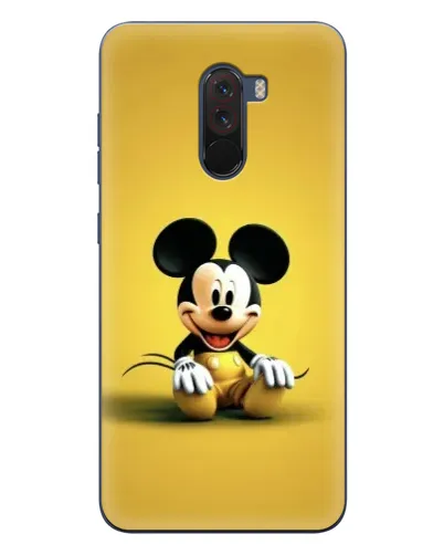 Чехол для Xiaomi POCO F1 с картинкой «Микки на желтом»