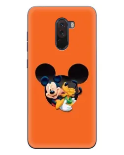 Чехол для Xiaomi POCO F1 с картинкой «Сердце Микки Минни»