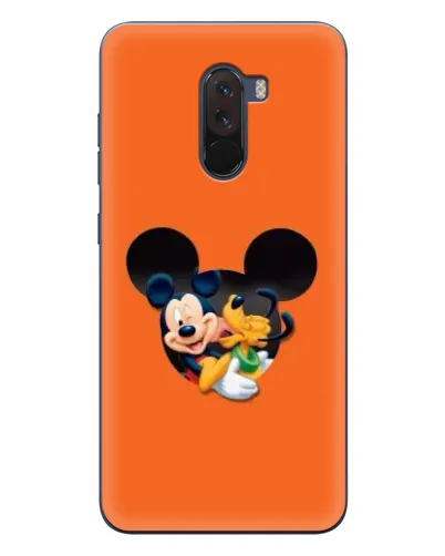 Чехол для Xiaomi POCO F1 с картинкой «Сердце Микки Минни»