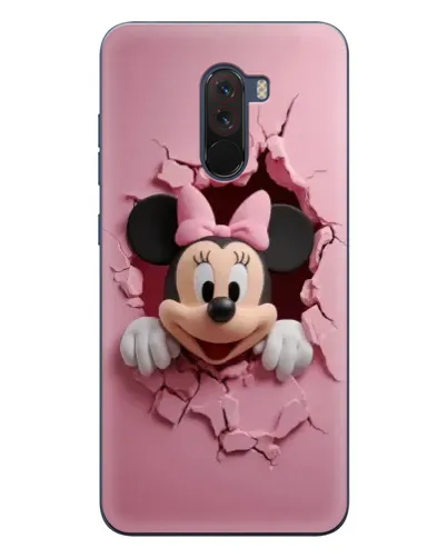 Чехол для Xiaomi POCO F1 с картинкой «Минни сквозь стену»
