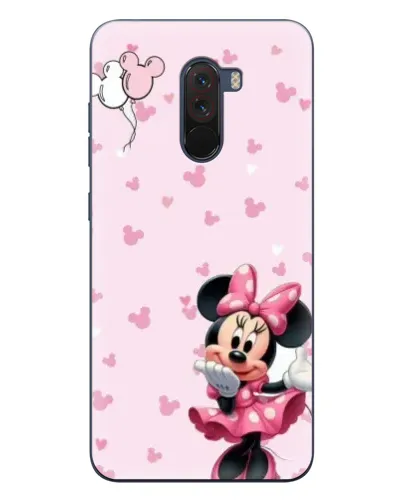 Чехол для Xiaomi POCO F1 с картинкой «Минни Маус и сердечки»