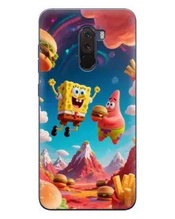 Чехол для Xiaomi POCO F1 с картинкой «Космический фастфуд»