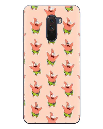 Чехол для Xiaomi POCO F1 с картинкой «Патрик Стар паттерн» Чехол для Xiaomi POCO F1 с картинкой «Патрик Стар паттерн»