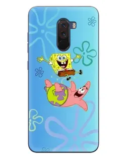 Чехол для Xiaomi POCO F1 с картинкой «Спанч Боб и Патрик»
