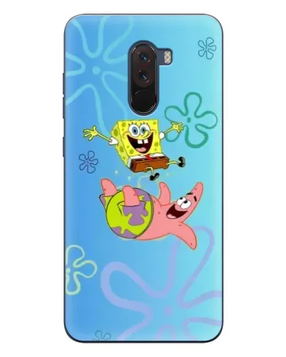 Чехол для Xiaomi POCO F1 с картинкой «Спанч Боб и Патрик» Чехол для Xiaomi POCO F1 с картинкой «Спанч Боб и Патрик»