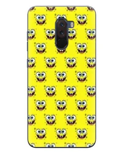 Чехол для Xiaomi POCO F1 с картинкой «Паттерн Губка Боб» Чехол для Xiaomi POCO F1 с картинкой «Паттерн Губка Боб»