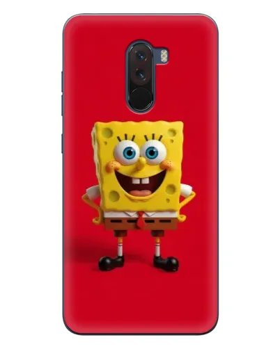 Чехол для Xiaomi POCO F1 с картинкой «Спанч Боб на красном» Чехол для Xiaomi POCO F1 с картинкой «Спанч Боб на красном»