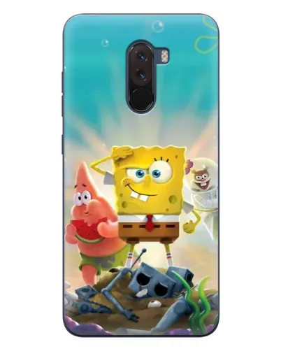 Чехол для Xiaomi POCO F1 с картинкой «Спанч Боб победитель» Чехол для Xiaomi POCO F1 с картинкой «Спанч Боб победитель»