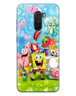 Чохол для Xiaomi POCO F1 з картинкою «Губка Боб та друзі» Чохол для Xiaomi POCO F1 з картинкою «Губка Боб та друзі»