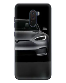 Чехол для Xiaomi POCO F1 с картинкой «Tesla Model S Look»