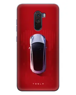 Чехол для Xiaomi POCO F1 с картинкой «Tesla Top View» Чехол для Xiaomi POCO F1 с картинкой «Tesla Top View»