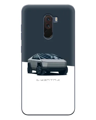 Чехол для Xiaomi POCO F1 с картинкой «Серебристый Cybertruck Tesla» Чехол для Xiaomi POCO F1 с картинкой «Серебристый Cybertruck Tesla»