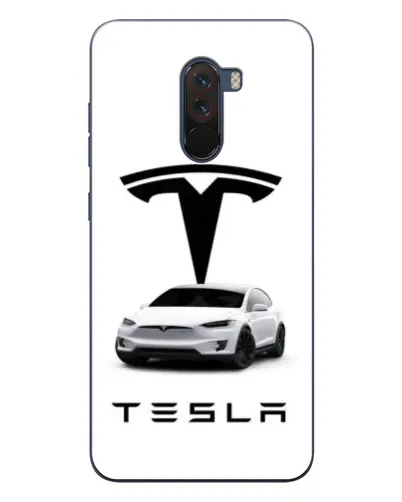 Чехол для Xiaomi POCO F1 с картинкой «Tesla White Style» Чехол для Xiaomi POCO F1 с картинкой «Tesla White Style»