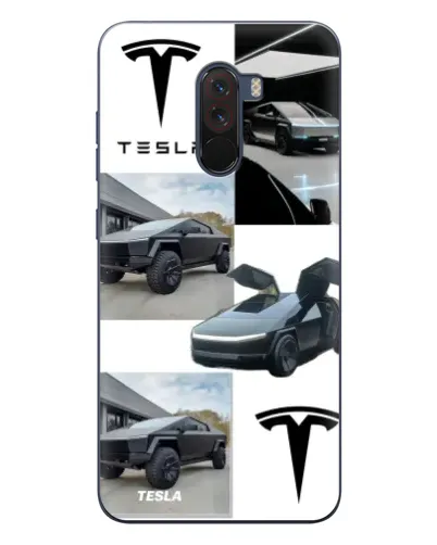 Чехол для Xiaomi POCO F1 с картинкой «Коллаж Cybertruck Tesla» Чехол для Xiaomi POCO F1 с картинкой «Коллаж Cybertruck Tesla»