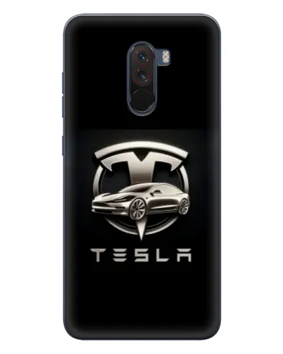 Чехол для Xiaomi POCO F1 с картинкой «Tesla — серебристое авто» Чехол для Xiaomi POCO F1 с картинкой «Tesla — серебристое авто»