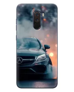 Чехол для Xiaomi POCO F1 с картинкой «Mercedes — ночной город» Чехол для Xiaomi POCO F1 с картинкой «Mercedes — ночной город»