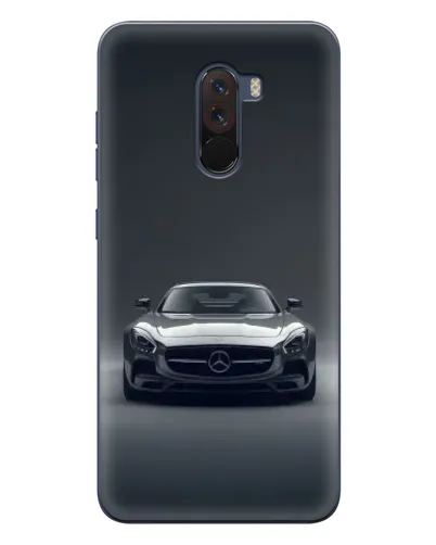 Чехол для Xiaomi POCO F1 с картинкой «Mercedes на черном»