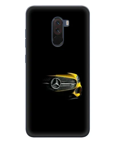 Чехол для Xiaomi POCO F1 с картинкой «Mercedes — ретро стиль»