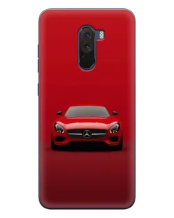 Чехол для Xiaomi POCO F1 с картинкой «Красный Mercedes AMG»