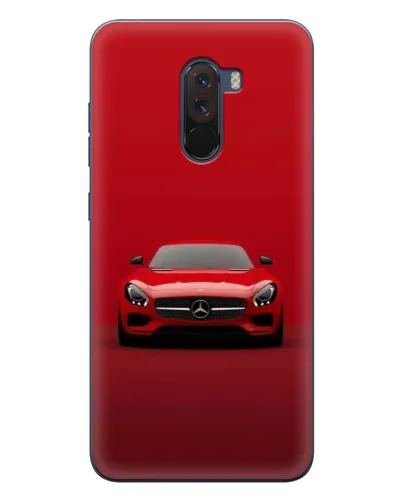Чехол для Xiaomi POCO F1 с картинкой «Красный Mercedes AMG»