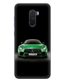 Чехол для Xiaomi POCO F1 с картинкой «Mercedes — неоновый лого»