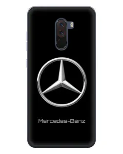 Чехол для Xiaomi POCO F1 с картинкой «Mercedes Silver Logo»