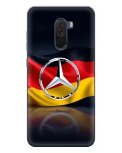 Чехол для Xiaomi POCO F1 с картинкой «Mercedes — флаг Германии»