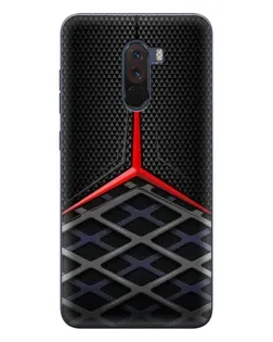 Чехол для Xiaomi POCO F1 с картинкой «Mercedes Carbon Grid»