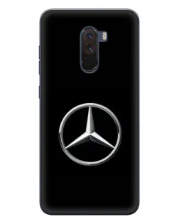 Чехол для Xiaomi POCO F1 с картинкой «Mercedes классический лого»