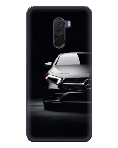 Чехол для Xiaomi POCO F1 с картинкой «Свет фар Mercedes»