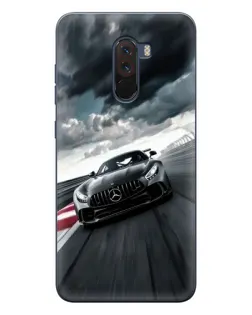 Чехол для Xiaomi POCO F1 с картинкой «Гоночный Mercedes AMG»