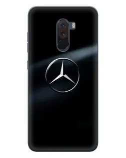 Чохол для Xiaomi POCO F1 з картинкою «Mercedes на металі» Чохол для Xiaomi POCO F1 з картинкою «Mercedes на металі»