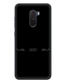 Чехол для Xiaomi POCO F1 с картинкой «Audi — световой подпись» Чехол для Xiaomi POCO F1 с картинкой «Audi — световой подпись»