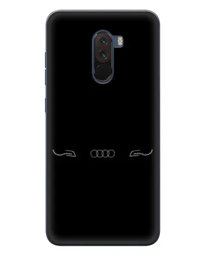 Чехол для Xiaomi POCO F1 с картинкой «Audi — световой подпись»