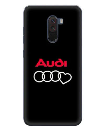 Чехол для Xiaomi POCO F1 с картинкой «Логотип Audi Heart»