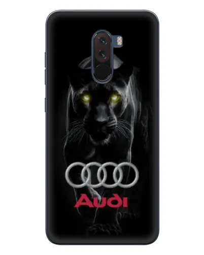 Чехол для Xiaomi POCO F1 с картинкой «Пантера и Audi»