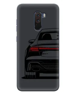 Чехол для Xiaomi POCO F1 с картинкой «Задняя часть Audi — арт»