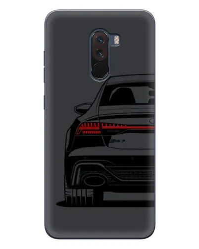 Чехол для Xiaomi POCO F1 с картинкой «Задняя часть Audi — арт»
