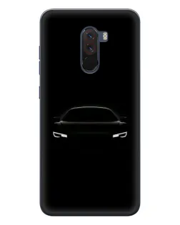 Чехол для Xiaomi POCO F1 с картинкой «Взгляд Audi в темноте»