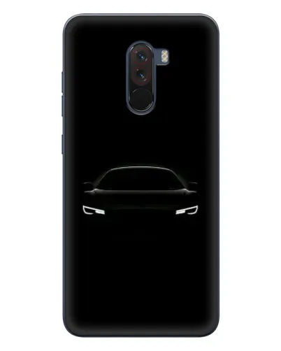 Чехол для Xiaomi POCO F1 с картинкой «Взгляд Audi в темноте»