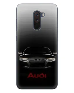 Чехол для Xiaomi POCO F1 с картинкой «Audi — градиентный контур»