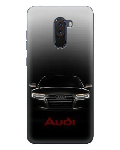 Чехол для Xiaomi POCO F1 с картинкой «Audi — градиентный контур»