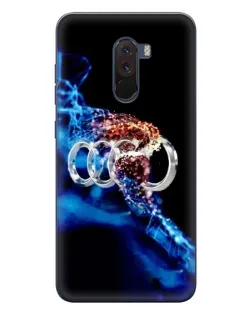 Чехол для Xiaomi POCO F1 с картинкой «Энергия лого Audi»