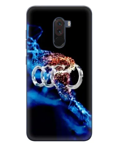 Чехол для Xiaomi POCO F1 с картинкой «Энергия лого Audi»