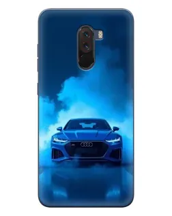 Чехол для Xiaomi POCO F1 с картинкой «Audi — голубая энергия»