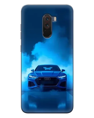 Чехол для Xiaomi POCO F1 с картинкой «Audi — голубая энергия»