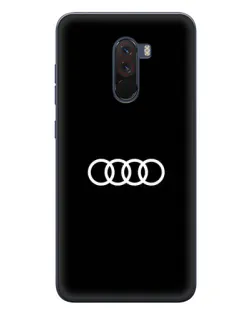 Чехол для Xiaomi POCO F1 с картинкой «Audi White Logo»